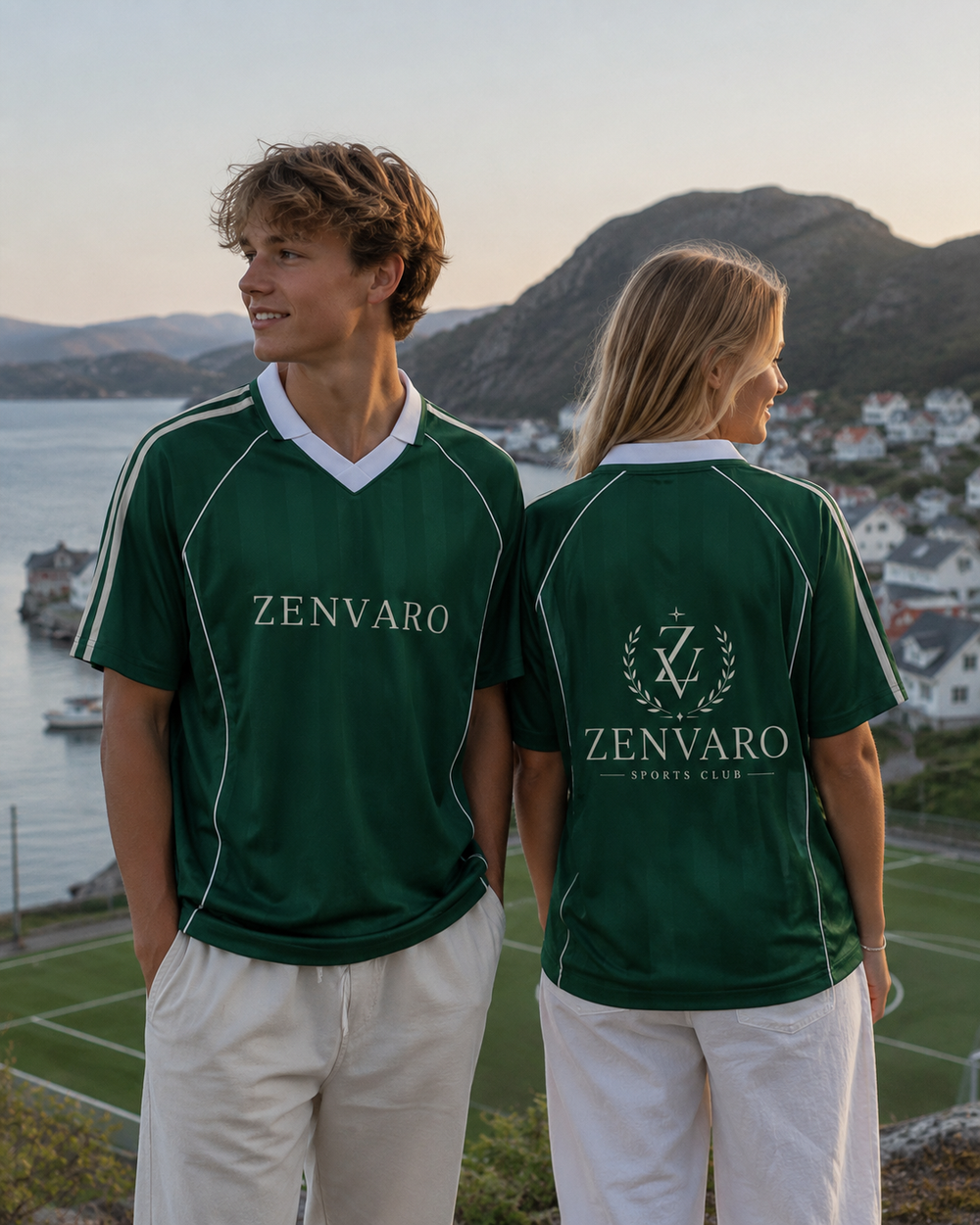 Shadow Stripe Collared Soccer Jersey